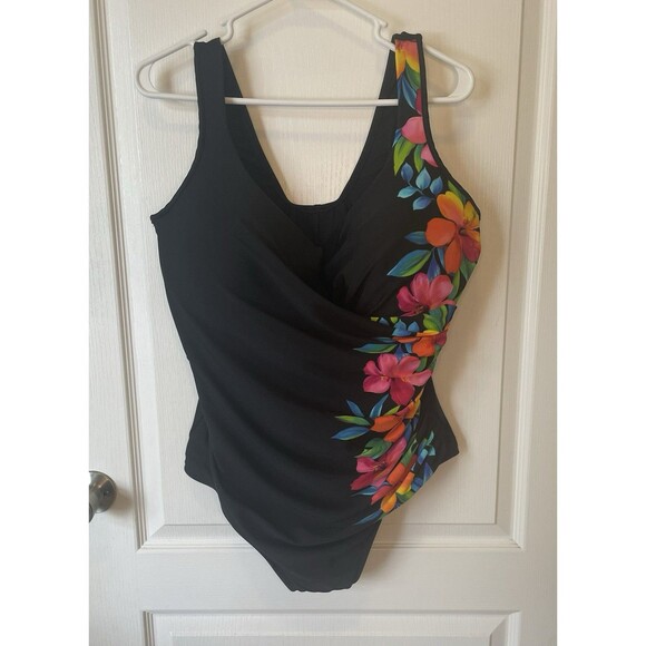 Miraclesuit Escape Aloha Control Underwire One Piece Swimsuit Size 20W - Picture 3 of 9